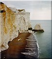 TV4898 : Chalk Cliffs Just East of Seaford, East Sussex by Pete Chapman