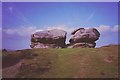 Wind eroded grit, Froggatt Edge.