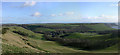 View east towards Encombe House from Swyre Head