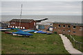 Boat club and Hampton Pier