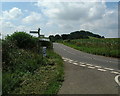 Looking toward the high point from the Batcombe turning