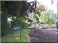 Entrance gates to Winthill Farm