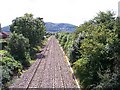 Worcester to Hereford railway from Lower Howsell Road bridge