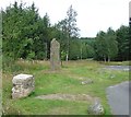 NO5993 : Birse Millennium Stone, Corsedardar Hill by Pete Chapman