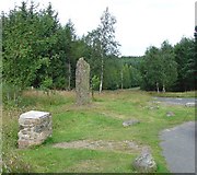 NO5993 : Birse Millennium Stone, Corsedardar Hill by Pete Chapman