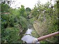 The Brook flowing under Oakridge Avenue  Radlett