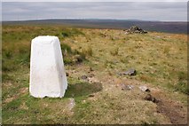 SD9919 : Trig point, Manshead End by Mark Anderson
