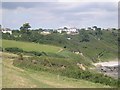 Hotels above Porthbean Beach