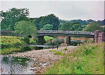 SD7644 : Bridge over the Ribble near Grindleton by Mike and Kirsty Grundy