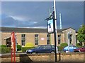 Top of the World Pub and church behind, Hemel Hempstead