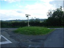 SO3265 : The turning for Stapleton (left) just north of Presteigne by Andrew Longton