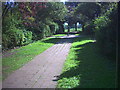 Footpath between Ruskin Road (B271) and Talbot Road, Carshalton.