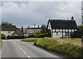 Timber-framed cottage along the old A5 road