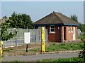 TQ5576 : Security Gate at Longreach Works by Glyn Baker