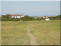 Footpath across pasture  at Tregolds