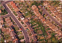 SK5946 : Aerial photo of Surgeys Lane by Tom Courtney