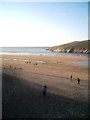 Crantock Beach at low tide