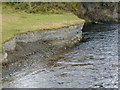 Past river deposits in the bank of the River Rheidol.