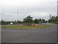 Floral display on the Mead roundabout