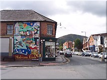 SO7847 : Shops on Worcester Road , Malvern Link by Bob Embleton