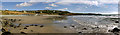 SW5329 : panorama of the shoreline at Perranuthnoe by Eryka Hurst