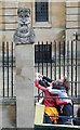 Statue outside Sheldonian Theatre, Oxford