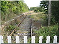 Railway track heading towards Winslow