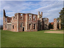 TL0339 : Houghton House south side and main entrance by Dennis Jackson