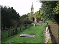 Derelict cemetery building at Overton Lodge