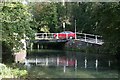 Weak bridge over River Itchen at Brambridge