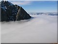 NN1672 : Cloud Inversion - North Face of Ben Nevis by David Crocker