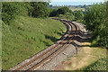 Railway at Aston Magna, looking NNW