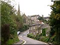 Looking up Town Hill to the Church and St Agnes Hotel