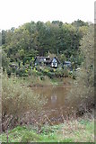 SO6017 : House overlooking to River Wye near Lower Lydbrook by Philip Halling