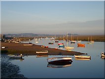 TF8444 : Boats at Burnham Overy Staithe by Hugh Venables