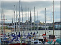 Preston docks looking to St Walburge