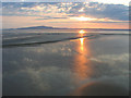 NY1658 : Sunset on the Sands of the Solway by Simon Ledingham