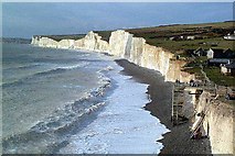 TV5595 : Eroding Chalk cliffs at Birling Gap by Keith Duff
