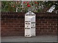 Milepost on Kedleston Road, Allestree