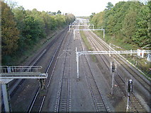 TQ1194 : West Coast Main Line railway by Nigel Cox