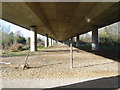 Under the A414 road