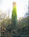 Chimney stack at Pistyll lime works