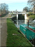 SE1238 : Dowley Gap Locks, Leeds & Liverpool Canal by Nigel Homer