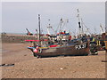 TQ8209 : Fishing Boats, Hastings, East Sussex by John Goodall