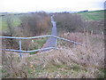 Cycle path on rail line