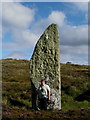 NF7732 : Beinn a' Charra Standing Stone by Nigel Homer