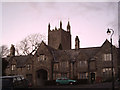 Almshouses and Church, Pilton