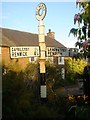 NY6137 : Melmerby Signpost by Paul Twambley