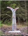 SS8599 : Cycle Network milepost by Kevin Trahar