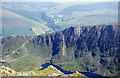 Corris Uchaf road from Cader Idris summit